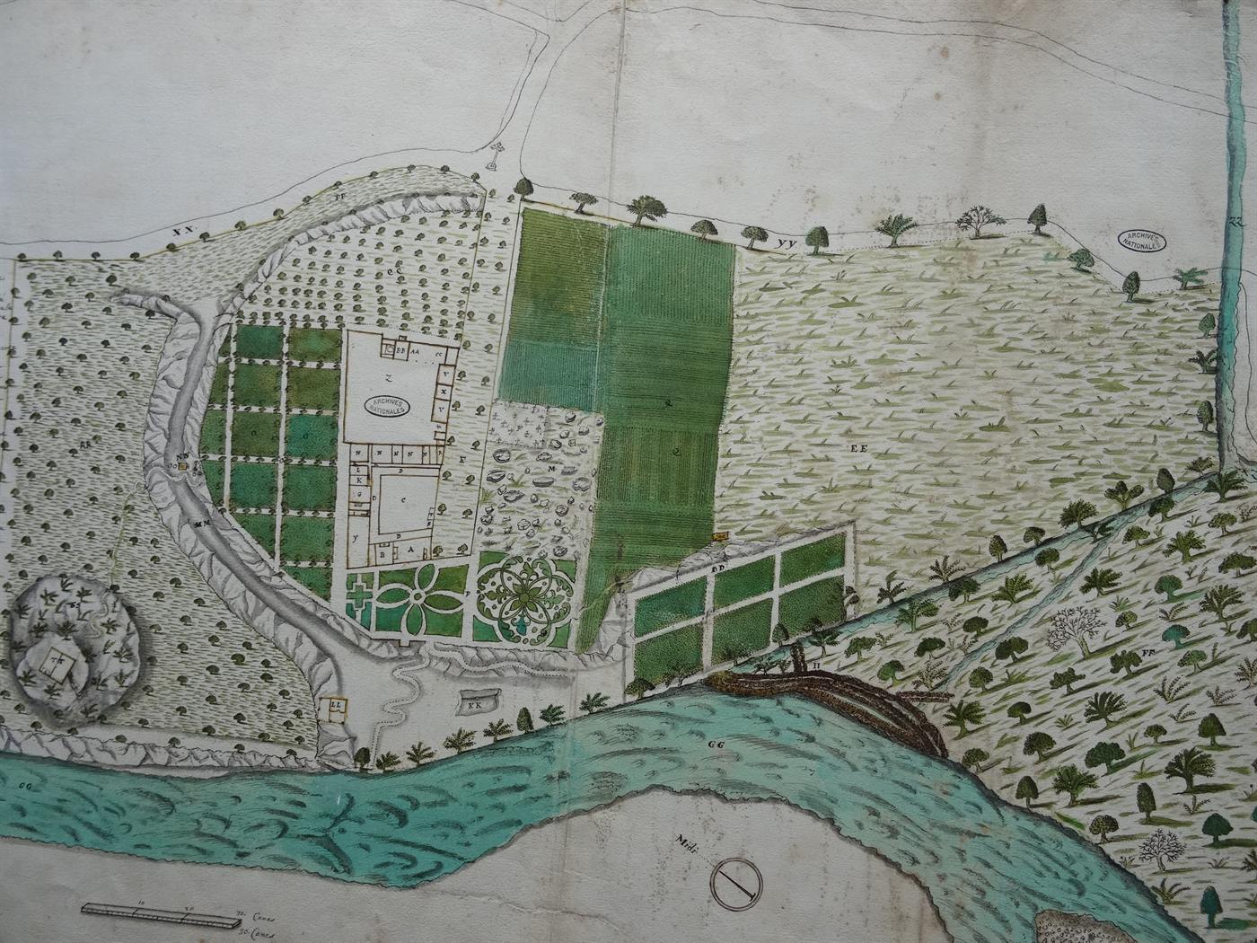 The Garonne on the 1679 plan